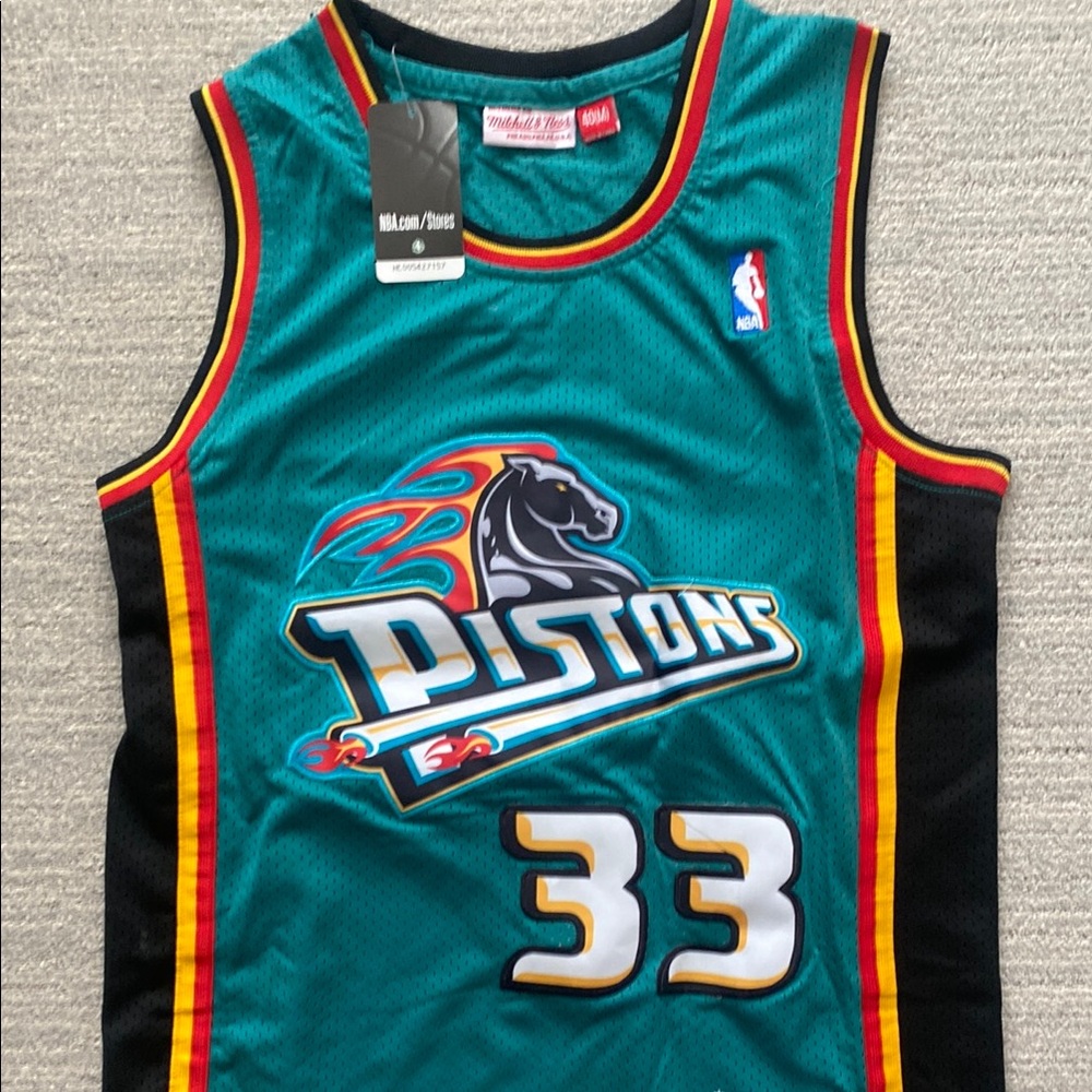 Mitchell & Ness Blue and Black Basketball Jersey